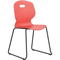 TITAN School Chair - Skid Legs - Stackable - Antimicrobial Polypropylene