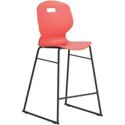 TITAN High Stool School Chair - Stackable - Antimicrobial Polypropylene 8 TITAN High Stool School Chair - Stackable - Antimicrobial Polypropylene -Avery Store AIG10980341