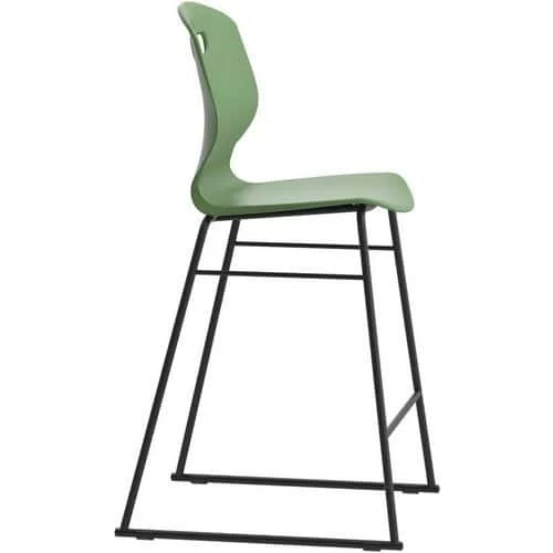 TITAN High Stool School Chair - Stackable - Antimicrobial Polypropylene 3 TITAN High Stool School Chair - Stackable - Antimicrobial Polypropylene - Image 3