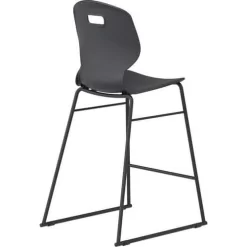 TITAN High Stool School Chair - Stackable - Antimicrobial Polypropylene