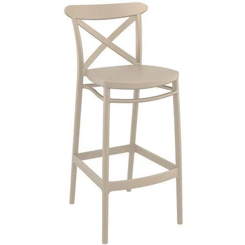 Indoor/Outdoor Bar Stool - Stackable - Recycled Plastic - 1060mm High 2 Indoor/Outdoor Bar Stool - Stackable - Recycled Plastic - 1060mm High - Image 2