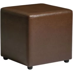 Avery Store 12 Cube Stool - Breakout/Reception - Upholstered Leather - 450mm High