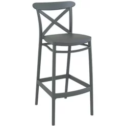 Indoor/Outdoor Bar Stool - Stackable - Recycled Plastic - 1060mm High 6 Indoor/Outdoor Bar Stool - Stackable - Recycled Plastic - 1060mm High -Avery Store AIG10989642