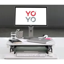 Sit-Stand Small Desk Converter - Home/Office Desk Riser - Yo-Yo 70 -Avery Store AIG16375103