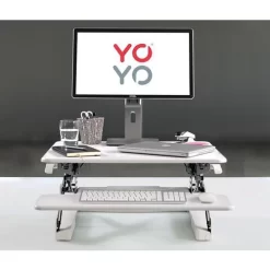 Sit-Stand Small Desk Converter - Home/Office Desk Riser - Yo-Yo 70