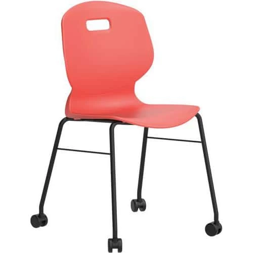 TITAN Mobile School Chair - Stackable - Antimicrobial Polypropylene - Arc 2 TITAN Mobile School Chair - Stackable - Antimicrobial Polypropylene - Arc - Image 2