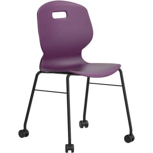 TITAN Mobile School Chair - Stackable - Antimicrobial Polypropylene - Arc 4 TITAN Mobile School Chair - Stackable - Antimicrobial Polypropylene - Arc - Image 4