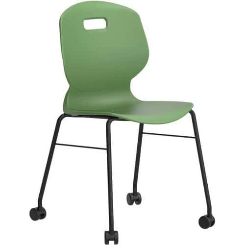TITAN Mobile School Chair - Stackable - Antimicrobial Polypropylene - Arc 1 TITAN Mobile School Chair - Stackable - Antimicrobial Polypropylene - Arc