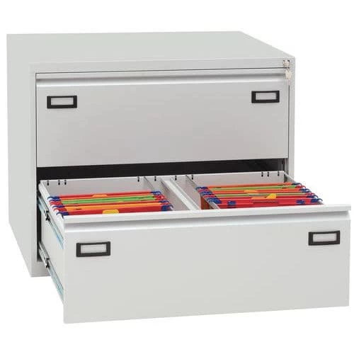 Filing Cabinet With Double-width Drawers - Manutan 8 Filing Cabinet With Double-width Drawers - Manutan - Image 8