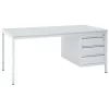 Base-Line Straight Desk With Filing Cabinet