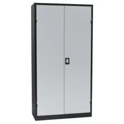 Hinged-door Cabinet 2000 - H 195 X W 100 cm - Manutan -Avery Store AIG2037509