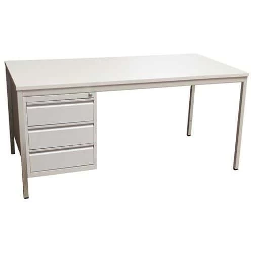 Base-Line Straight Desk With Filing Cabinet 5 Base-Line Straight Desk With Filing Cabinet - Image 5