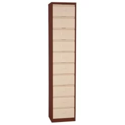 Cabinet With Flip-down Drawers - Ten Compartments - Manutan 19 Cabinet With Flip-down Drawers - Ten Compartments - Manutan -Avery Store AIG2037611