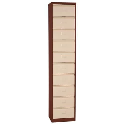 Cabinet With Flip-down Drawers - Ten Compartments - Manutan 7 Cabinet With Flip-down Drawers - Ten Compartments - Manutan - Image 7