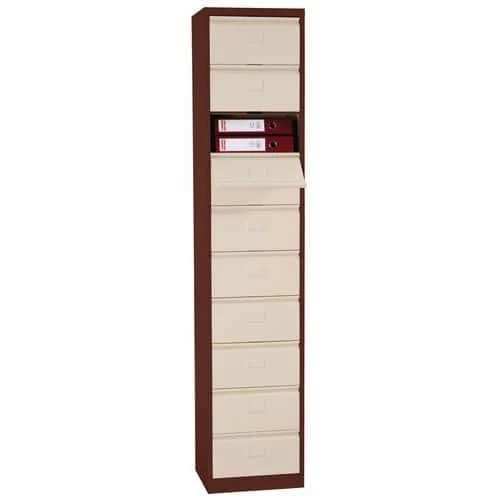 Cabinet With Flip-down Drawers - Ten Compartments - Manutan 8 Cabinet With Flip-down Drawers - Ten Compartments - Manutan - Image 8