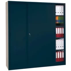 Self-assembly Cabinet With Sliding Doors - Tall - Width 160 cm - Manutan