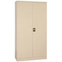 Tall, Self-assembly Cabinet With Hinged Doors - Width 100 cm - Manutan