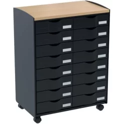 Mobile Trolley With Drawers - 16 Drawers - Paperflow