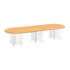Oval Modular Table - Semi-oval - Cross-shaped Base