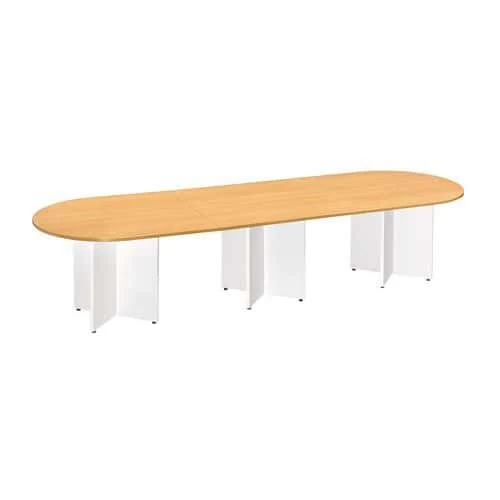 Oval Modular Table - Semi-oval - Cross-shaped Base 1 Oval Modular Table - Semi-oval - Cross-shaped Base