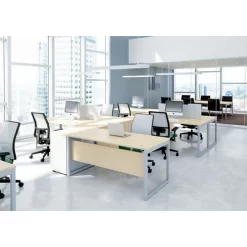 Air Straight Desk - Light Oak