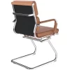 Cantilever Office Armchair - Chrome & Bonded Leather - Eliza Tinsley