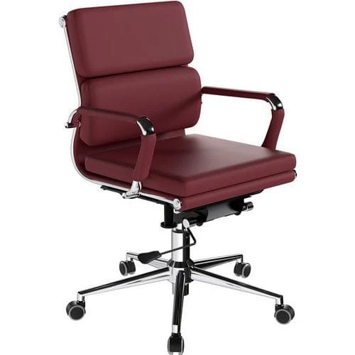 Ergonomic Office Armchair - Chrome & Bonded Leather - Eliza Tinsley 4 Ergonomic Office Armchair - Chrome & Bonded Leather - Eliza Tinsley - Image 4