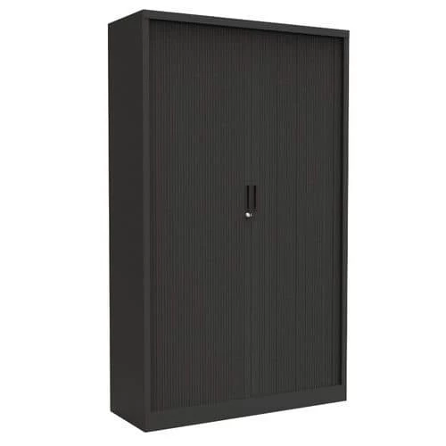 Tambour Door Cupboard - Without Top Working Surface - Anthracite 2 Tambour Door Cupboard - Without Top Working Surface - Anthracite - Image 2