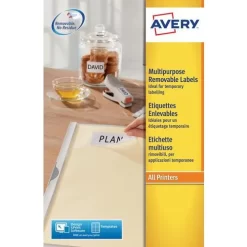 Avery Repositionable White Label - Laser / Inkjet, Copier -Avery Store AIG2267131