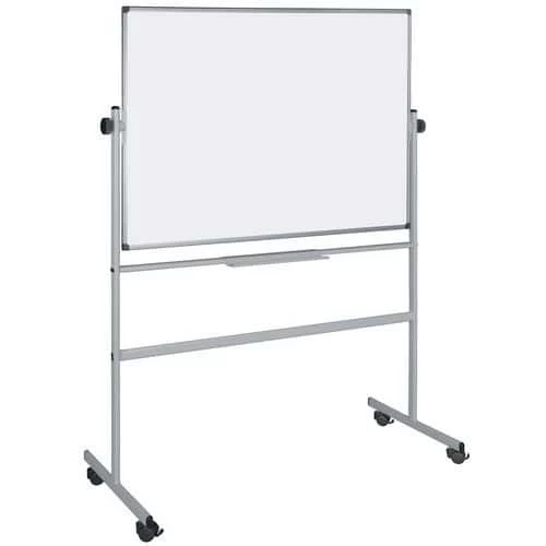 Bi-Office Portable Revolving Whiteboard - Enamelled And Double-sided 1 Bi-Office Portable Revolving Whiteboard - Enamelled And Double-sided