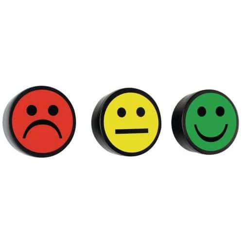 Pack Of 5 Smiley Magnetic Studs 2 Pack Of 5 Smiley Magnetic Studs - Image 2