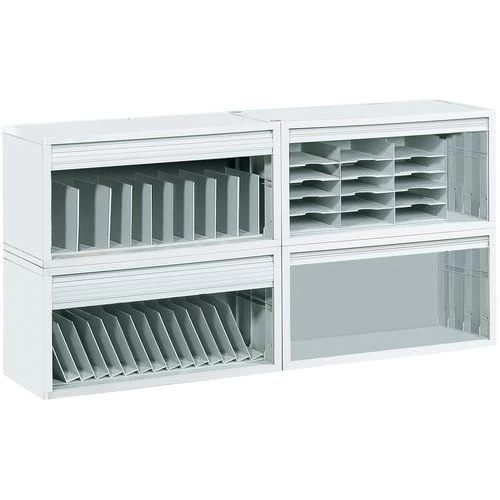 Modular And Stackable Cabinet - Sold Without Tambour Door 1 Modular And Stackable Cabinet - Sold Without Tambour Door