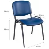 Humphreys Visitor Chair - Black Frame - Manutan