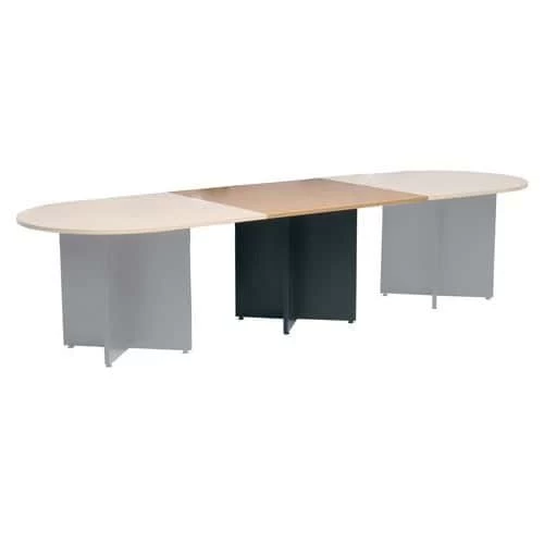 Rectangular Extension For Oval-shaped Modular Table - Cross Base 3 Rectangular Extension For Oval-shaped Modular Table - Cross Base - Image 3