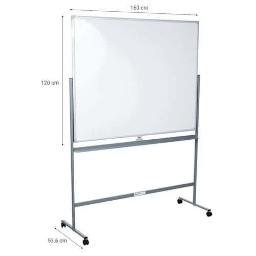 Mobile And Reversible Lacquered Magnetic Whiteboard - Manutan 8 Mobile And Reversible Lacquered Magnetic Whiteboard - Manutan - Image 8