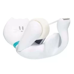 Scotch Tape Cat-shaped Dispenser With Magic Adhesive Tape Roll Set
