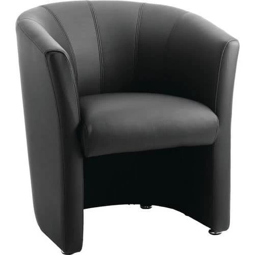 Black Reception Tub Armchair - Neo Dynamic 1 Black Reception Tub Armchair - Neo Dynamic
