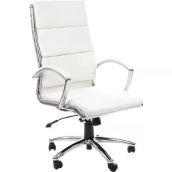 Executive Swivelling Chair - Deep Padded Arms & Seat - Faux Leather -Avery Store AIG27307712