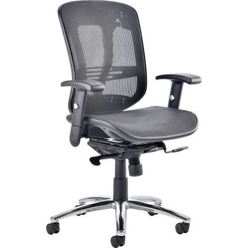 Black Executive Chair - High Mesh Back - Ergonomic Adjustable Arms 2 Black Executive Chair - High Mesh Back - Ergonomic Adjustable Arms - Image 2