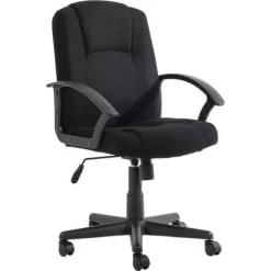 Executive/Manager Chair - Ergonomic Fabric Seat & PU Arms - High Back