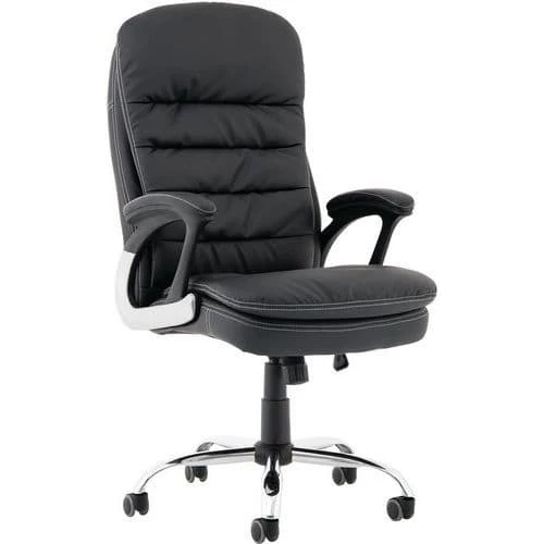 Black Executive Chair - PU & Faux Leather - High Back - Ontario 1 Black Executive Chair - PU & Faux Leather - High Back - Ontario