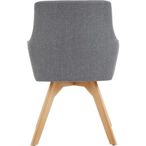 Modern Armchair - Grey Fabric & Wooden Legs - Reception & Break Rooms 5 Modern Armchair - Grey Fabric & Wooden Legs - Reception & Break Rooms - Image 5