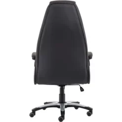 Deep Executive Chair - Ergonomic Black Faux Leather - High Back -Avery Store AIG27321110