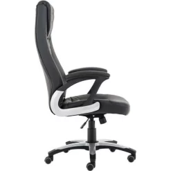 Deep Executive Chair - Ergonomic Black Faux Leather - High Back -Avery Store AIG27321114