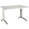 Mittis Straight Desk - Light Grey