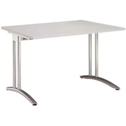 Miro Straight Desk - Fixed Feet - Light Grey -Avery Store AIG295864