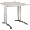 Miro Straight Desk - Fixed Feet - Light Grey