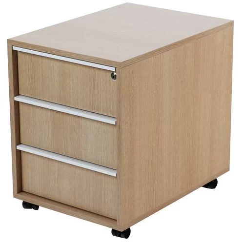 Misao Mobile Cabinet With Three Drawers - Manutan 2 Misao Mobile Cabinet With Three Drawers - Manutan - Image 2