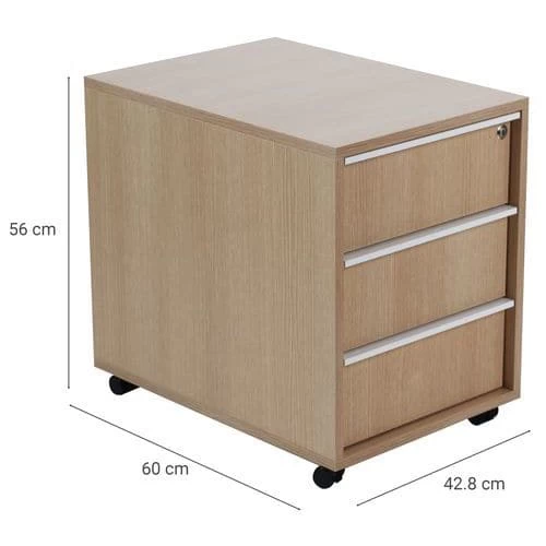 Misao Mobile Cabinet With Three Drawers - Manutan 8 Misao Mobile Cabinet With Three Drawers - Manutan - Image 8