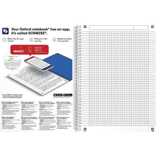 Office Wire-bound Notebook 210x297 180 Pages 90 g 5x5 sq. PP - Oxford 16 Office Wire-bound Notebook 210x297 180 Pages 90 g 5x5 sq. PP - Oxford - Image 16